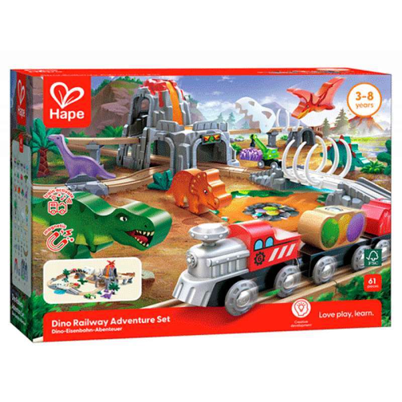 HAPE DINO RAILWAY ADVENTURE SET