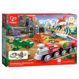 HAPE DINO RAILWAY ADVENTURE SET