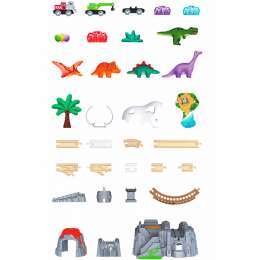 HAPE DINO RAILWAY ADVENTURE SET